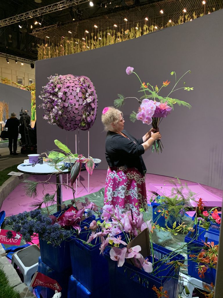 Finland's Pirjo Koppi Philadelphia Flower Show
