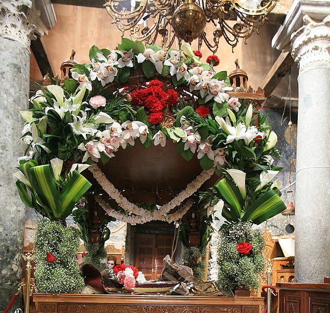 Flower Arrangement Greek Orthodox Church