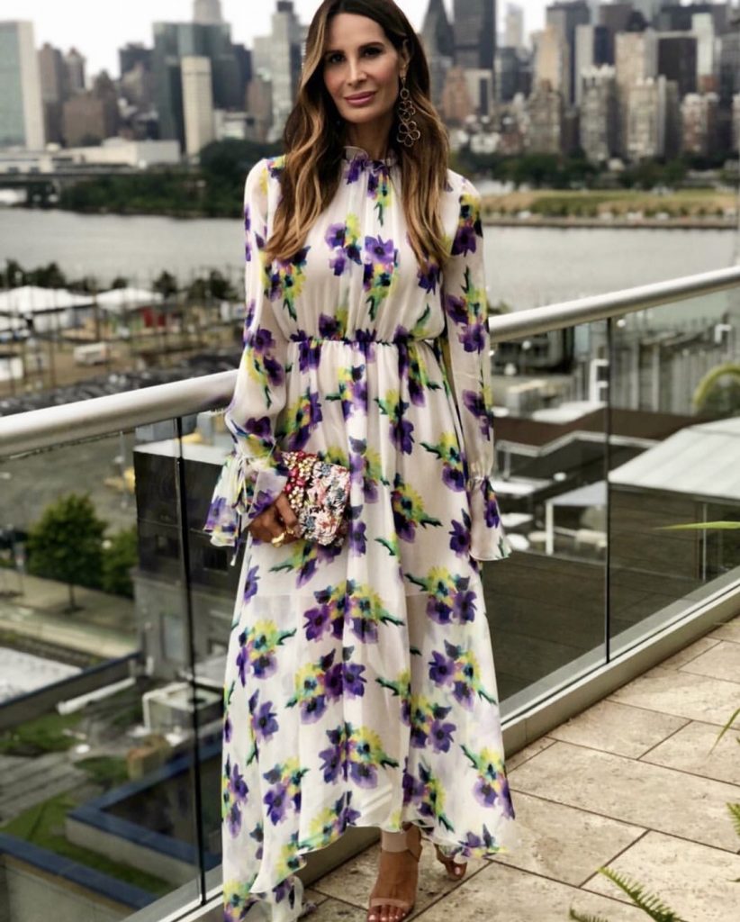 Stylist Gayle Perry In Floral Dress
