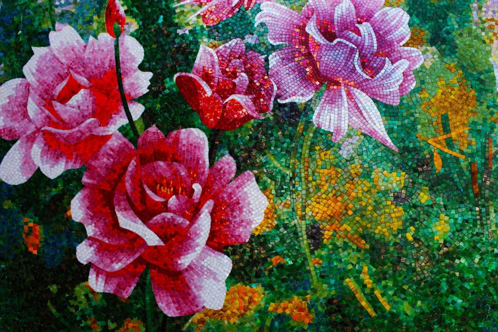 Beautiful Mosaic Of Roses