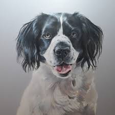 Painting Dog Portrait Sara Abbott