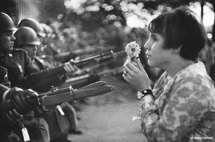 Bayonets Menacing a Flower (1945)