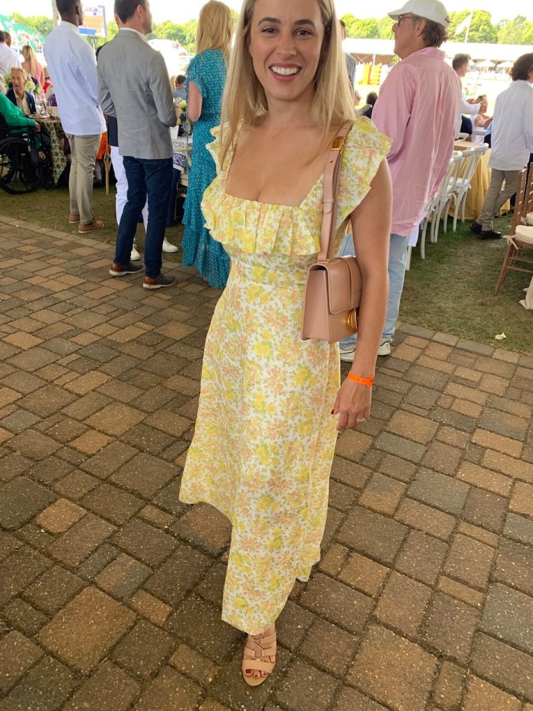 Sunny yellow floral dress