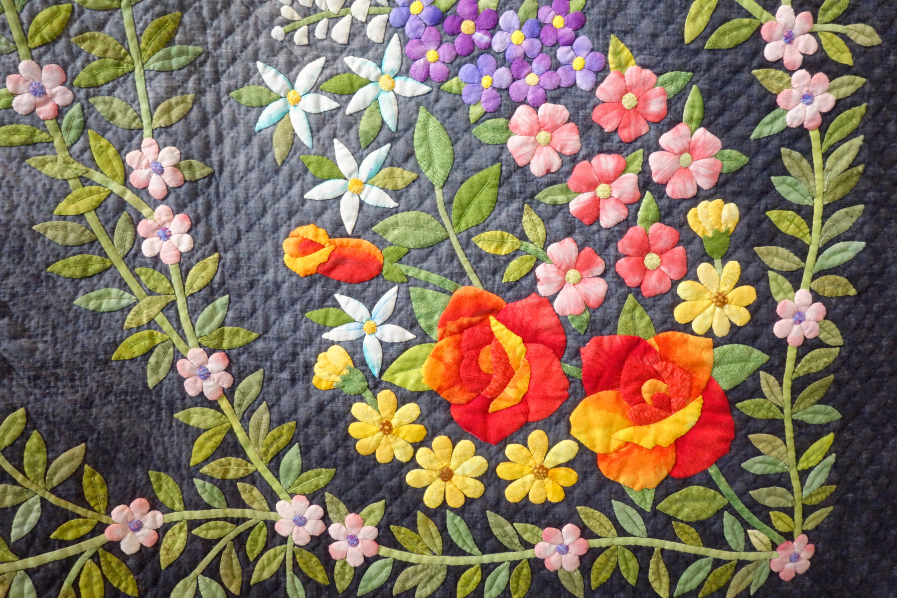 Details of a Japanese quilts