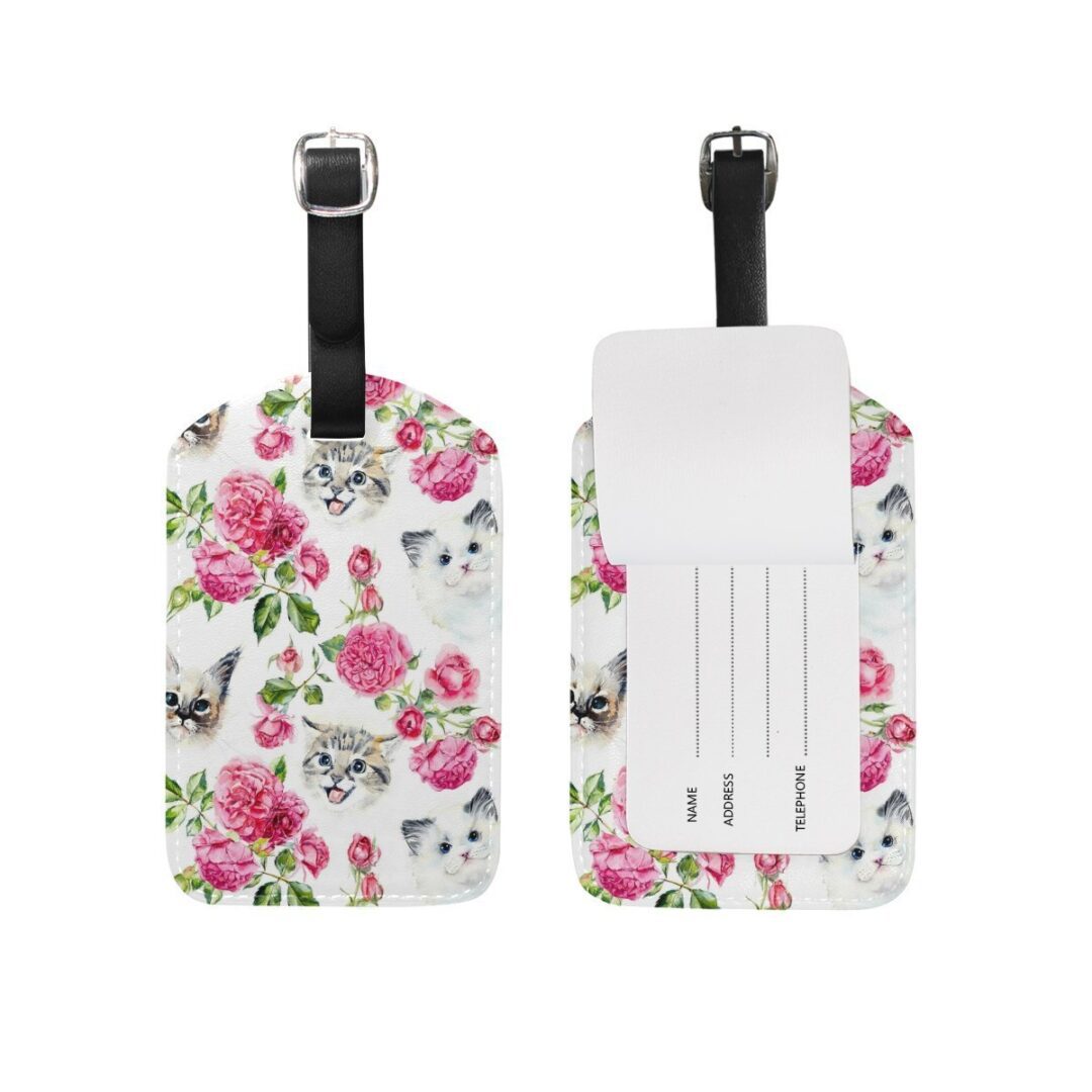 Floral Luggage Tags | Flower Power Daily