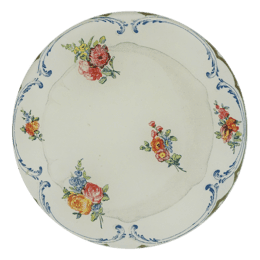 A Floral Butter dish Decoupage