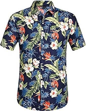 Leisurely Pace Men’s Hawaiian Aloha Shirt Short Sleeve | Flower Power Daily