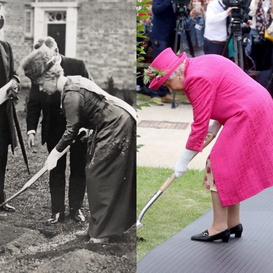Queen Elizabeths Planting a Tree