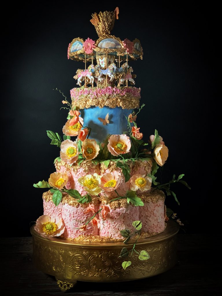 Julie Sheryl Kylie Jenner Floral Circus Cake