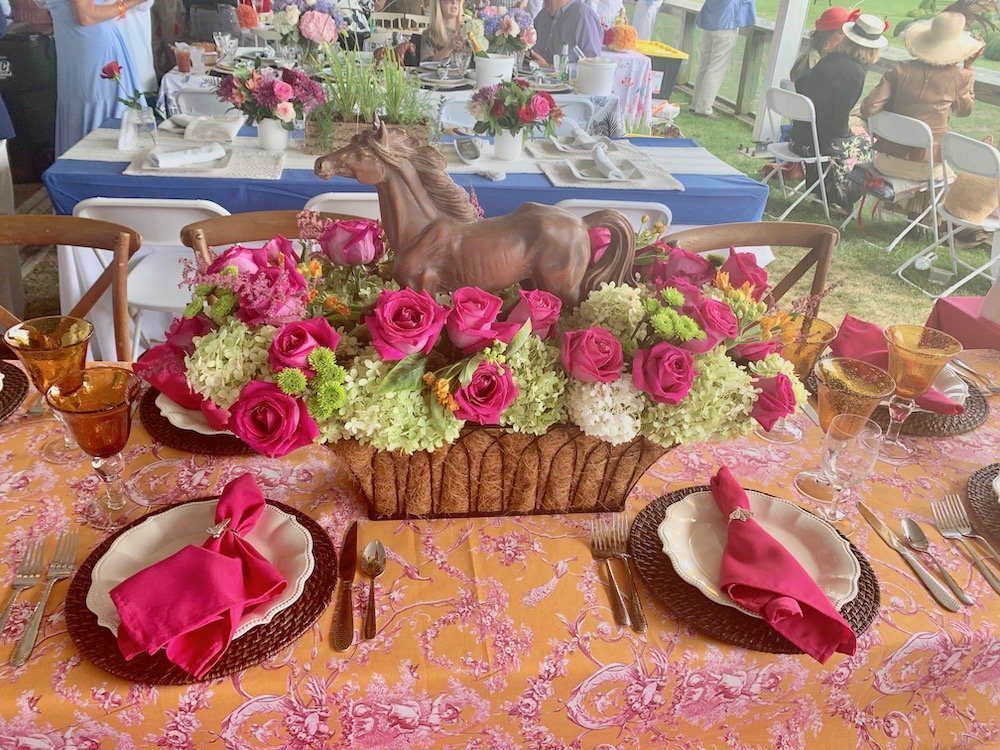 Hampton Classic Horse Show Table Setting